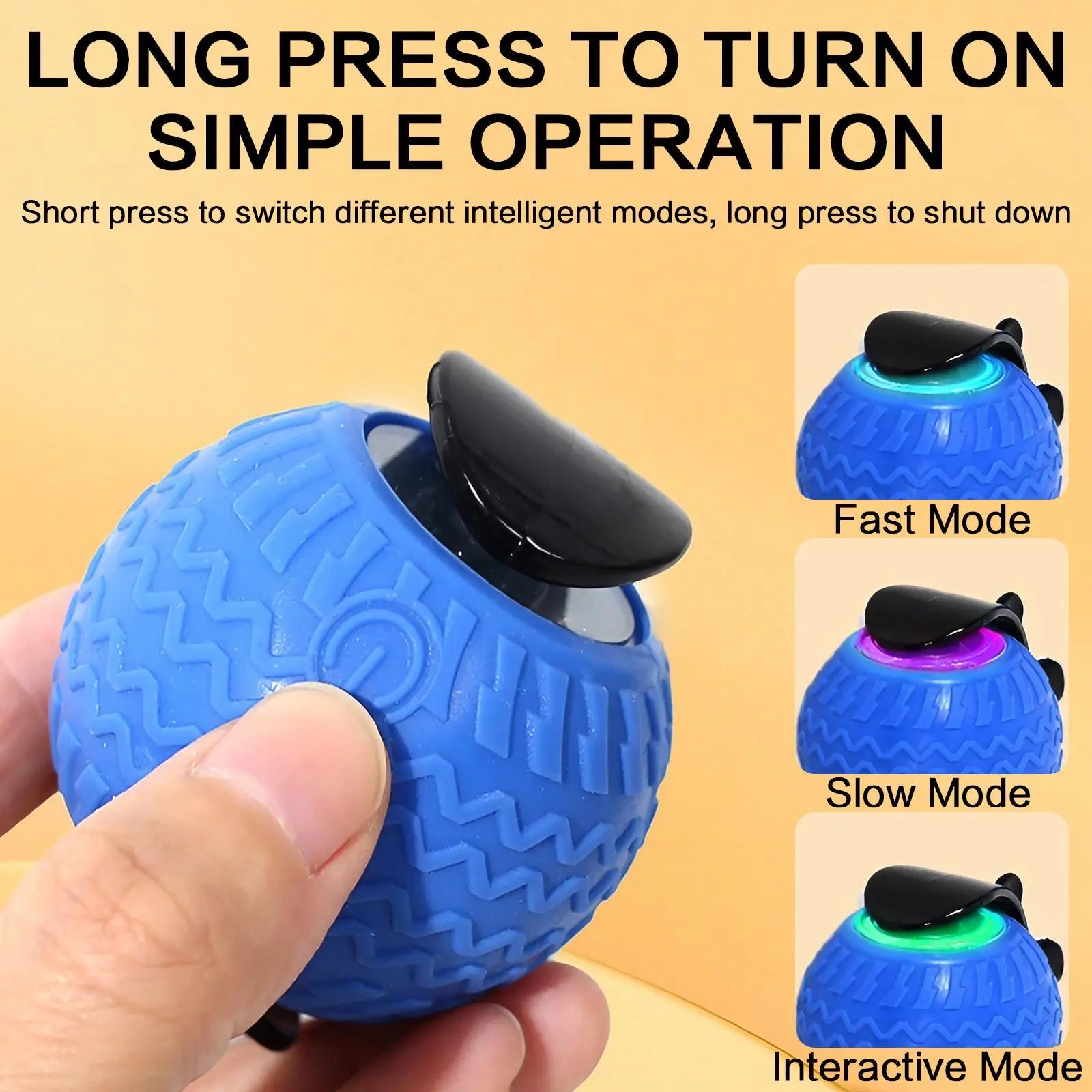 Rechargeable Interactive Cat Toy Ball - Durable Teaser for Play and Exercise, Available in Single or Double Pack
