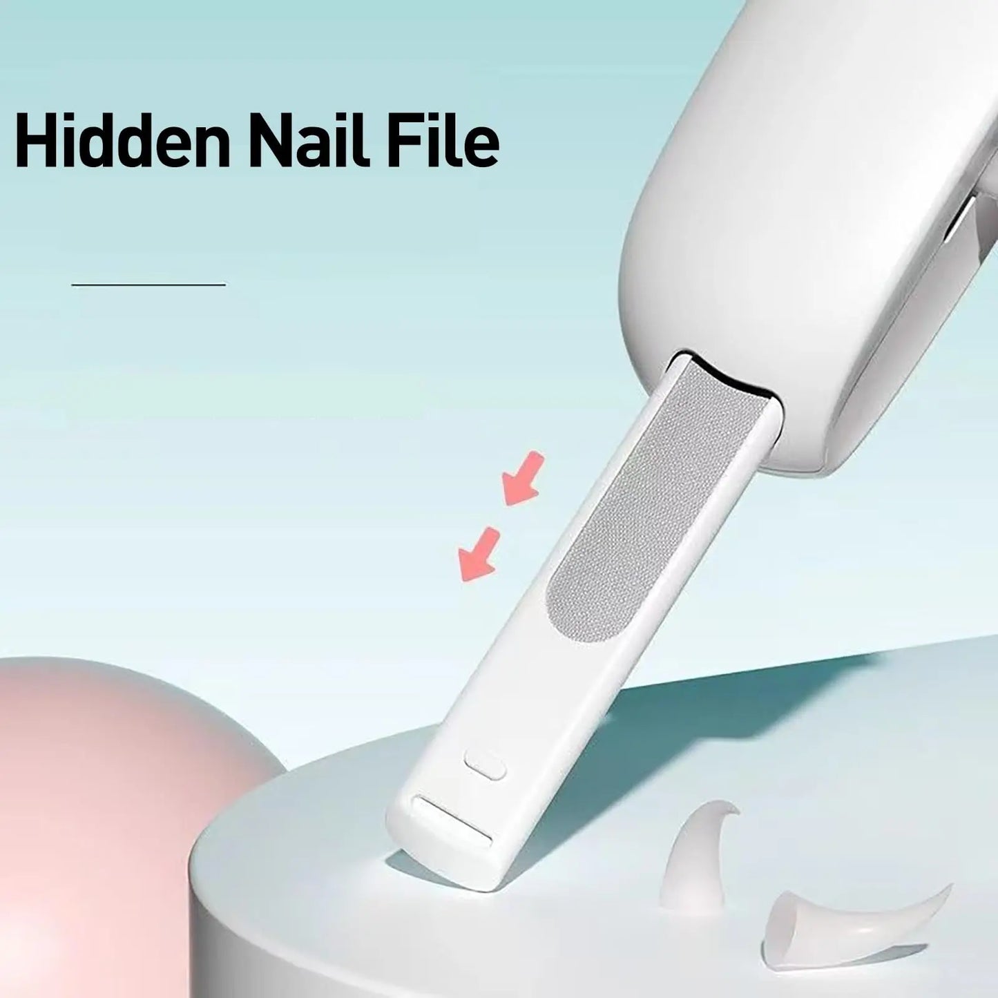 Cat Nail Clipper and Trimmer with Clipping Debris Storage, Adjustable Sizes, Hidden Nail File, and Round Hole Blade for Safe Grooming