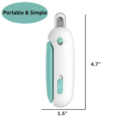 Cat Nail Clipper and Trimmer with Clipping Debris Storage, Adjustable Sizes, Hidden Nail File, and Round Hole Blade for Safe Grooming
