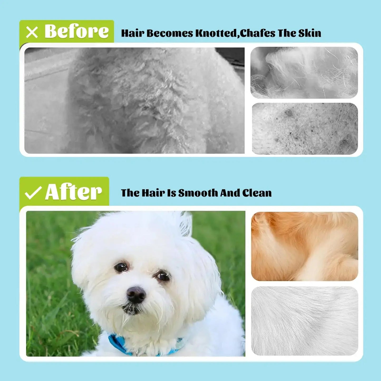 2-in-1 Pet Bath Brush with Integrated Shampoo Dispenser for Dogs and Cats - Ideal for Long and Short Hair Breeds