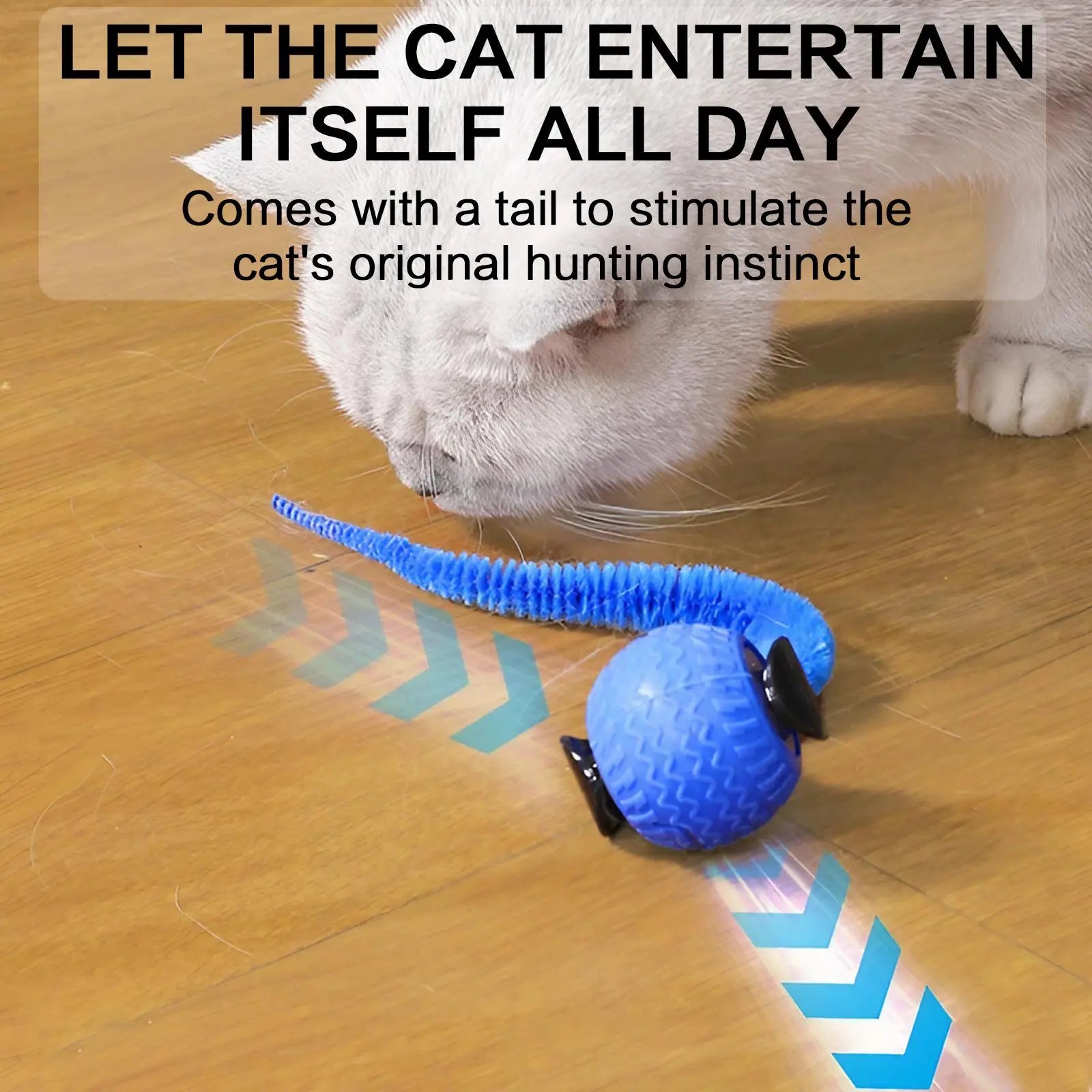 Rechargeable Interactive Cat Toy Ball - Durable Teaser for Play and Exercise, Available in Single or Double Pack