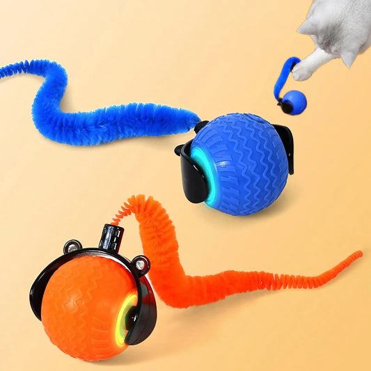 Rechargeable Interactive Cat Toy Ball - Durable Teaser for Play and Exercise, Available in Single or Double Pack